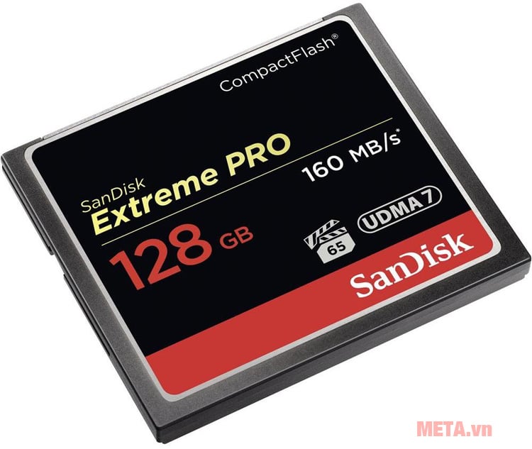 Thẻ nhớ SDCFXPS-128G-X46 có dung lượng lên đến 128GB