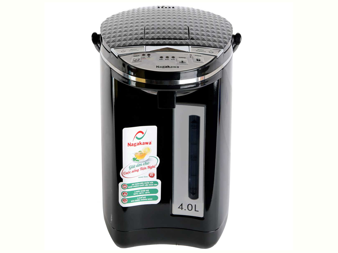 Bình thủy điện inox 304 cao cấp Nagakawa NAG0404 (4 lít)