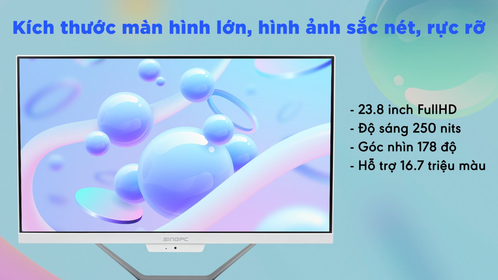 M24Ki382-W có mà hình 23.8 inch