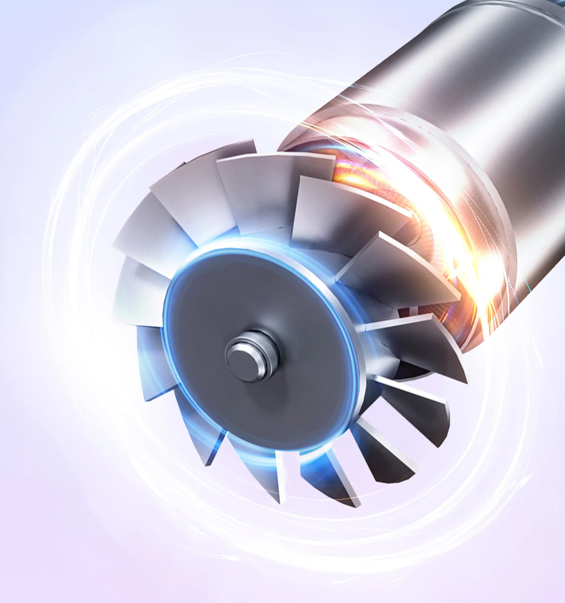 Tốc độ quay 110.000 vòng/phút – Sấy nhanh, êm ái, bền bỉ