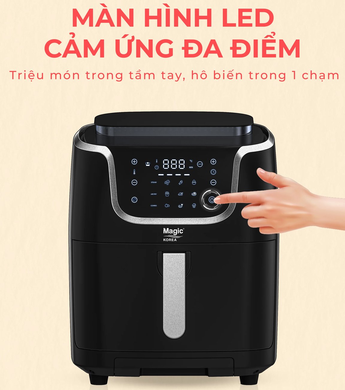 Nồi chiên không dầu Magic có màn hình Led