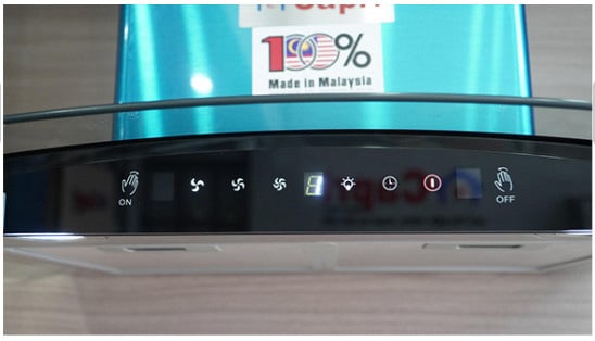 Bảng điều khiển cảm ứng kết hợp vẫy tay