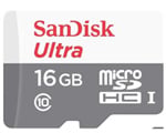 Thẻ nhớ 16Gb micro SDHC SanDisk Ultra C10 80Mb/s