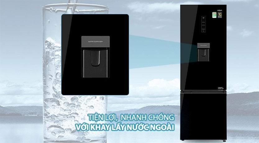 Tủ lạnh 2 cánh lấy nước bên ngoài