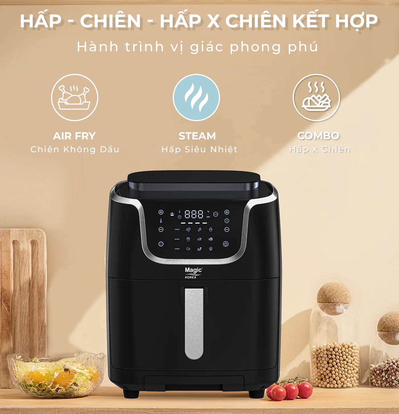 A-700 vừa chiên, vừa hấp