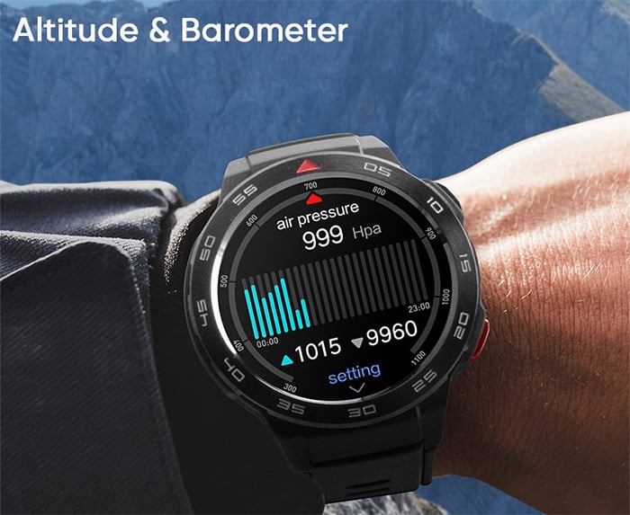 Tính năng đo độ cao, áp suất, lưu trữ dữ liệu