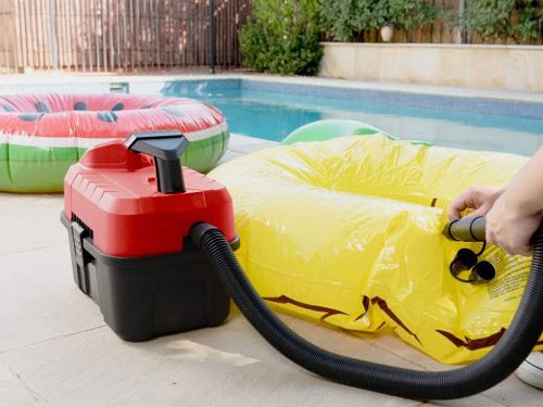 Ozito PXWDVS-1080 dùng để bơm đồ chơi, phao bơi