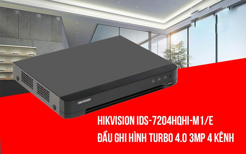 Đầu ghi camera Hikvision iDS-7204HQHI-M1/E hỗ trợ đàm thoại hai chiều
