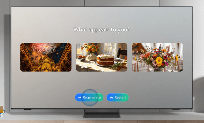 Tivi 75 inch Samsung QA75QN80FAKXXV cho phép thiết kế hình nền bằng AI