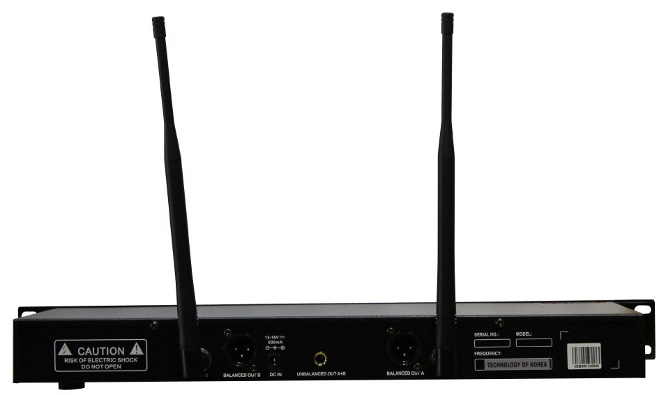 Mặt sau micro không dây Guinness MU-133