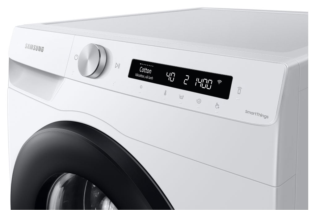 Bảng điều khiển của máy giặt Samsung WW13T504DAW/SV