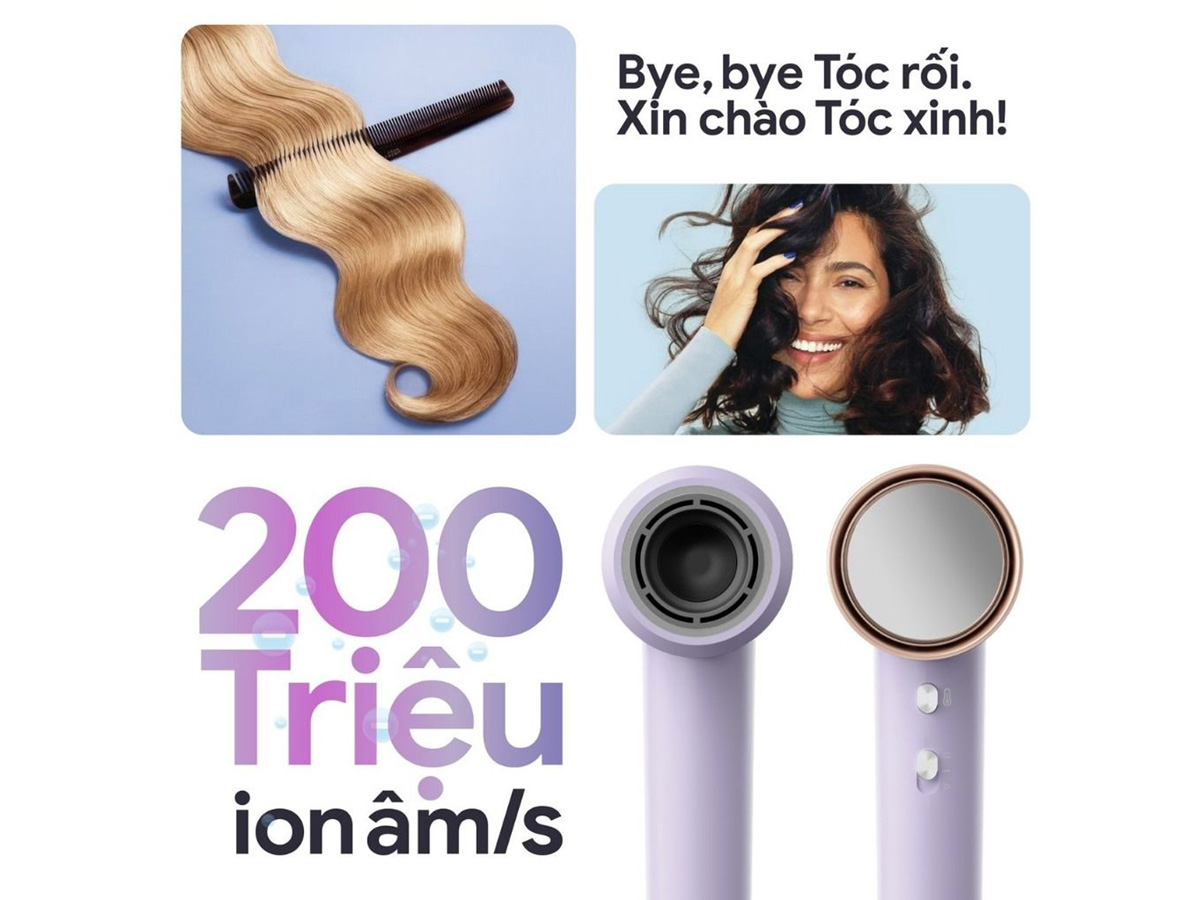 Tính năng sấy ion của máy sấy tóc 2GOOD ION 2