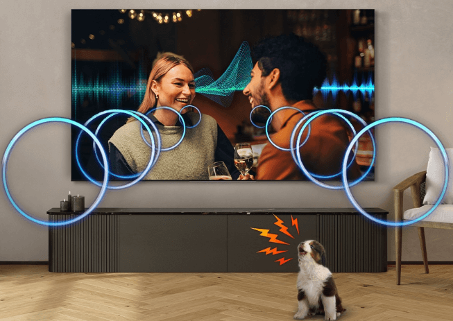 Tivi QA83S95FAEXXV có khả năng tái tạo âm thanh mạnh mẽ