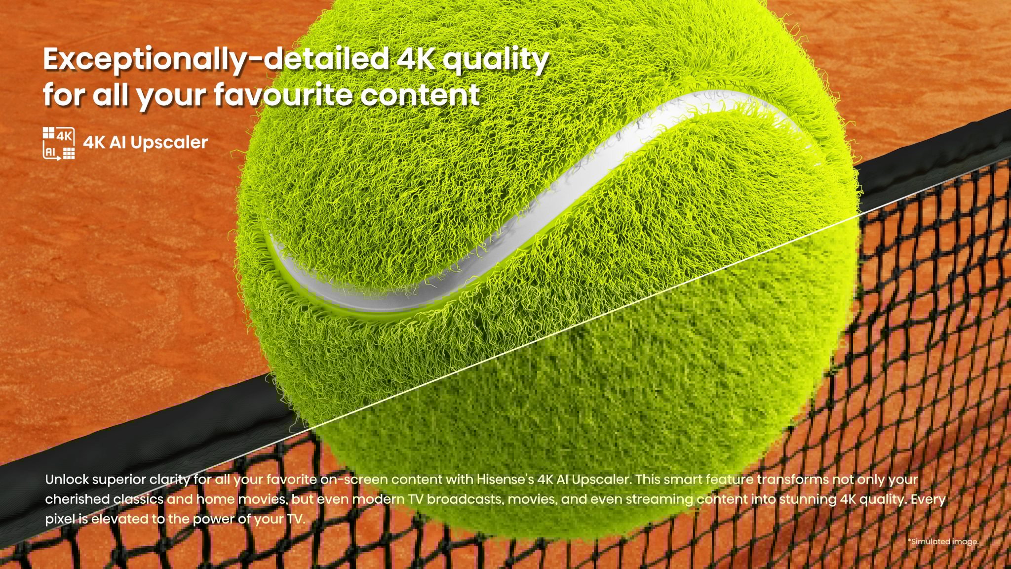 Công nghệ hình ảnh 4K UHD sắc nét gấp 4 lần Full HD