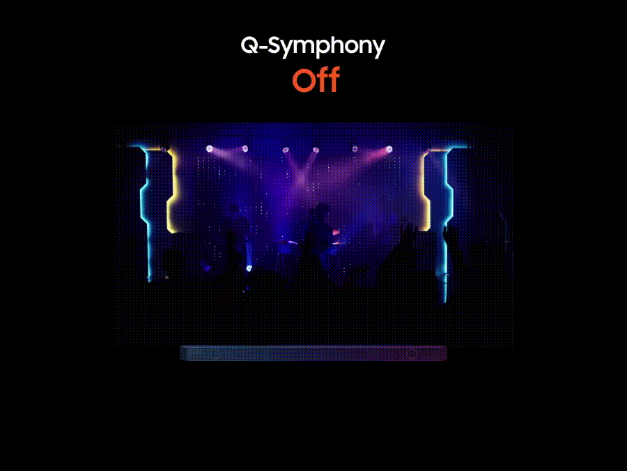 Công nghệ Q-Symphony giúp âm thanh bao trùm mọi giác quan