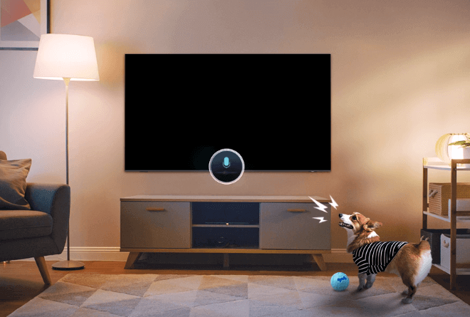 tivi 4K QA85QN80FAKXXV của Samsung có chế độ trông nom thú cưng