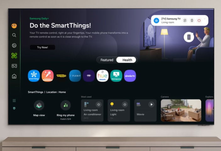 Smart tivi Samsung Neo QLED 4K 55 inch QA55QN80FAKXXV Vision AI có tính năng Samsung Daily+