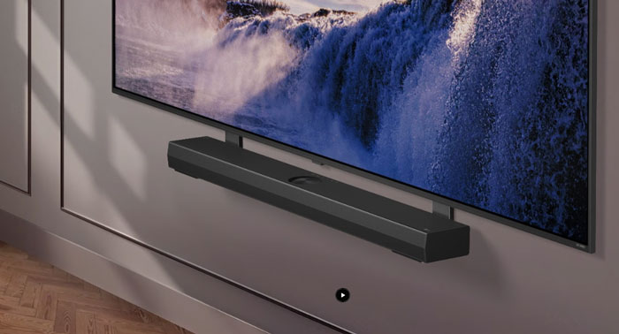 giá đỡ Synergy đi kèm sẽ giúp bạn dễ dàng kết nối với loa thanh S70TY 