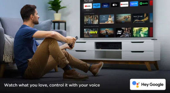 TCL 55P6K có khả năng điều khiển bằng giọng nói