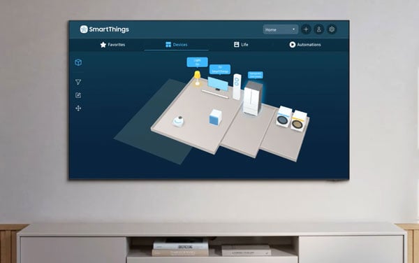 Chế độ 3D Map View giúp bạn dễ dàng quản lý, kiểm soát các thiết bị trong gia đình