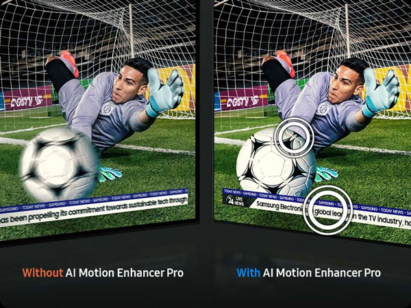 TV Samsung 65 inch QA65QN90FAKXXV Vision AI dùng công nghệ AI Motion Enhancer Pro