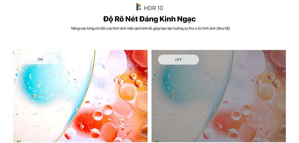 Chất lượng hình ảnh sắc nét