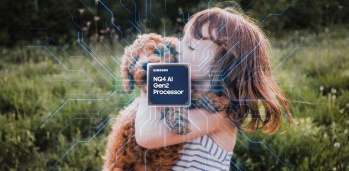 Smart tivi Samsung Neo QLED 4K 55 inch QA55QN80FAKXXV Vision AI sử dụng công nghệ AI Upscaling nâng cấp hình ảnh chuẩn 4K