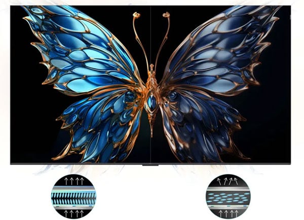 tivi TCL 55P6K 4K 55 inch sử dụng thuật toán Ai Contrast