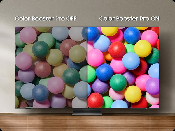 TV Samsung 65 inch QA65QN90FAKXXV Vision AI dùng công nghệ Color Booster Pro nâng cấp hình ảnh thông minh