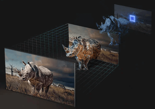 Smart tivi Samsung Neo QLED 4K 85 inch QA85QN80FAKXXV ứng dụng công nghệ Real Depth Enhancer