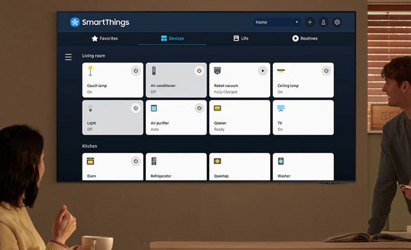 Trung tâm SmartThings điều khiển các thiết bị trong hệ sinh thái tiện lợi