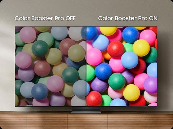 TV Samsung 75 inch QA75QN90FAKXXV Vision AI dùng công nghệ Color Booster Pro nâng cấp hình ảnh thông minh