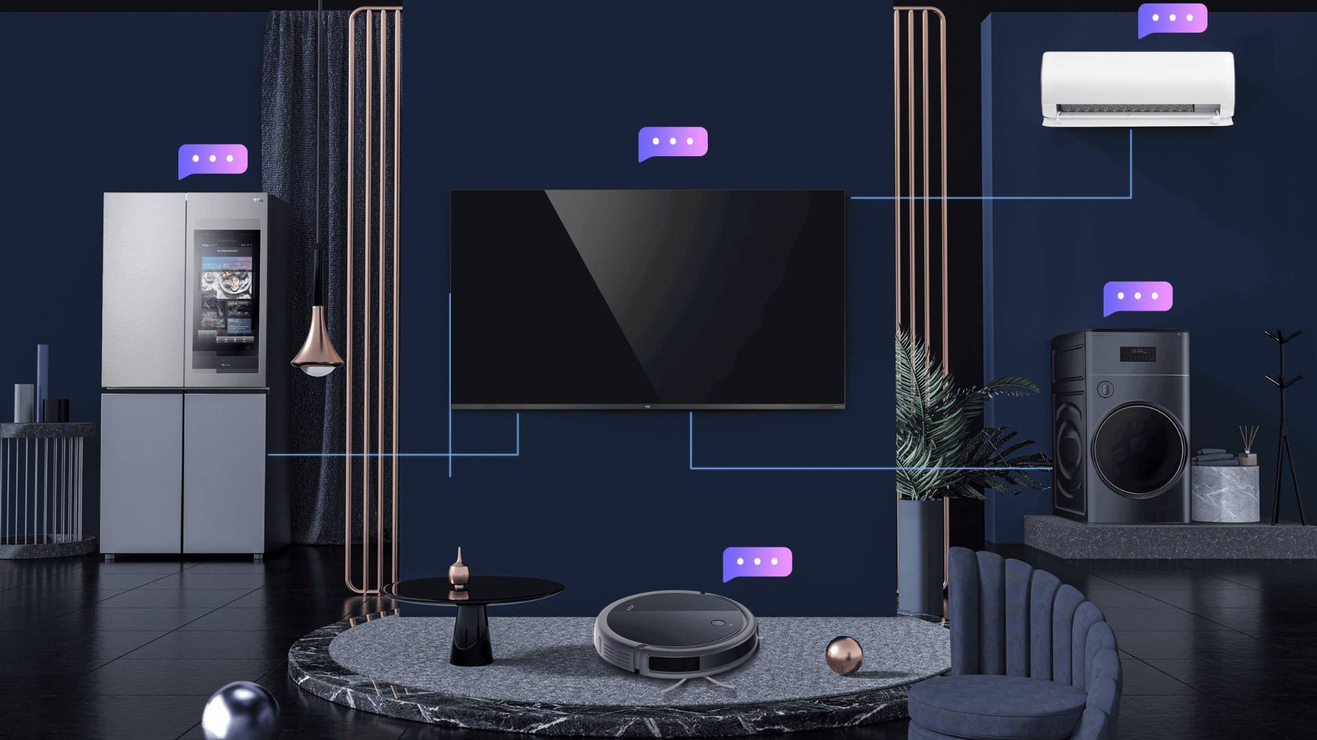 Tivi TCL 4K 98C735 98 inch tích hợp công nghệ AI và IoT giúp điều khiển các thiết bị trong cùng một hệ sinh thái