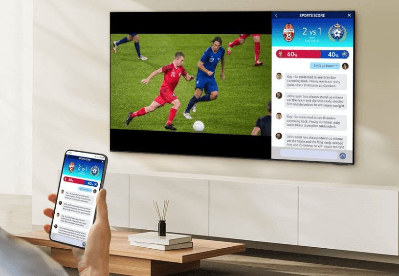 TV Samsung QA75Q70DAKXXV có chế độ đa màn hình