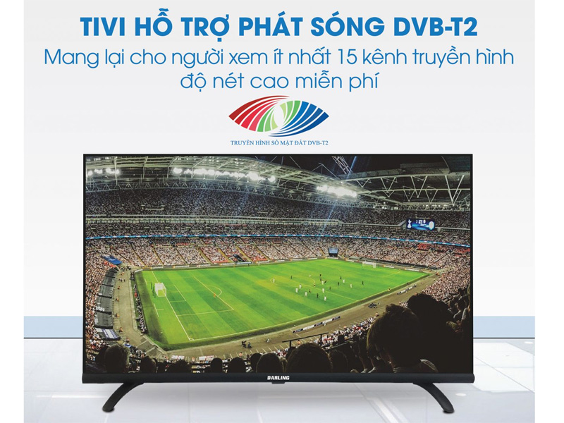 Smart voice Tivi Darling 32 inch 32HD964V tích hợp đầu thu kỹ thuật số mặt đất