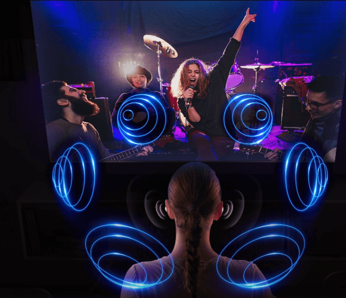 TV Samsung QA75Q70DAKXXV ứng dụng công nghệ chế độ âm thanh 360