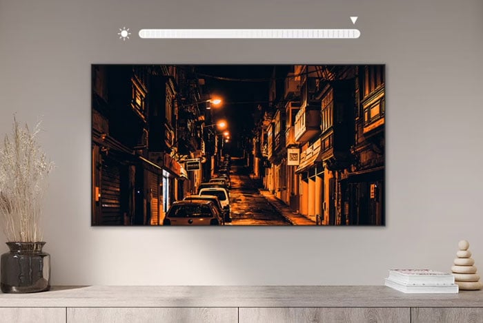 Tivi Samsung 83 inch QA83S90FAEXXV sử dụng công nghệ HDR Brightness Optimizer