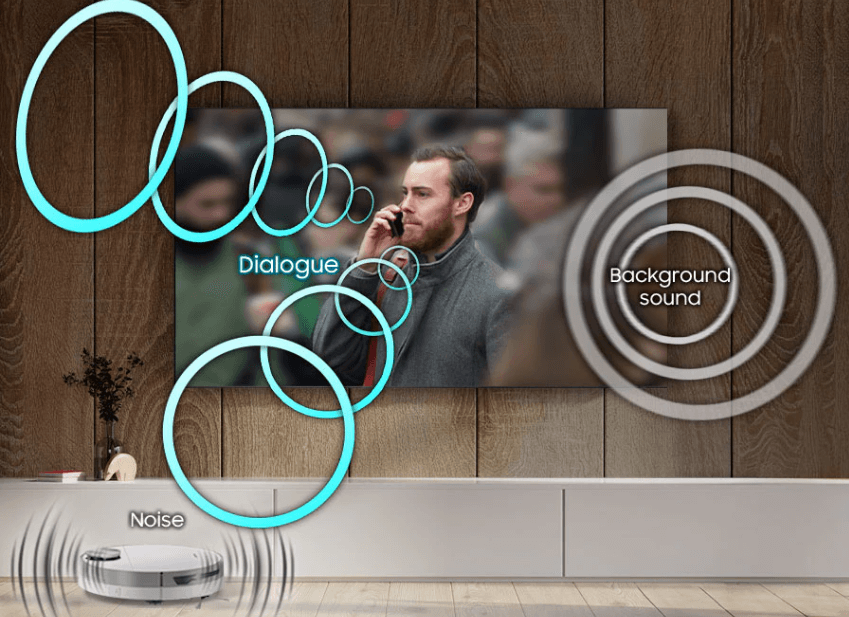 TV Samsung QA75Q70DAKXXV ứng dụng công nghệ Active Voice Amplifier