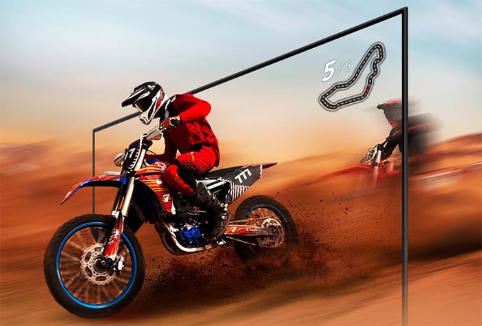 Công nghệ Motion Xcelerator cho chuyển động mượt mà