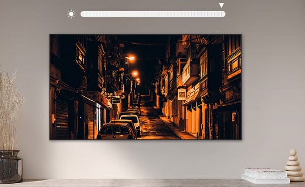 Smart Tivi AI OLED 4K Samsung 55 inch QA55S85F sử dụng công nghệ HDR Brightness Optimizer