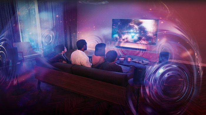 Công nghệ 3D Surround Upscaling kết hợp cùng công nghệ Dolby Atmos