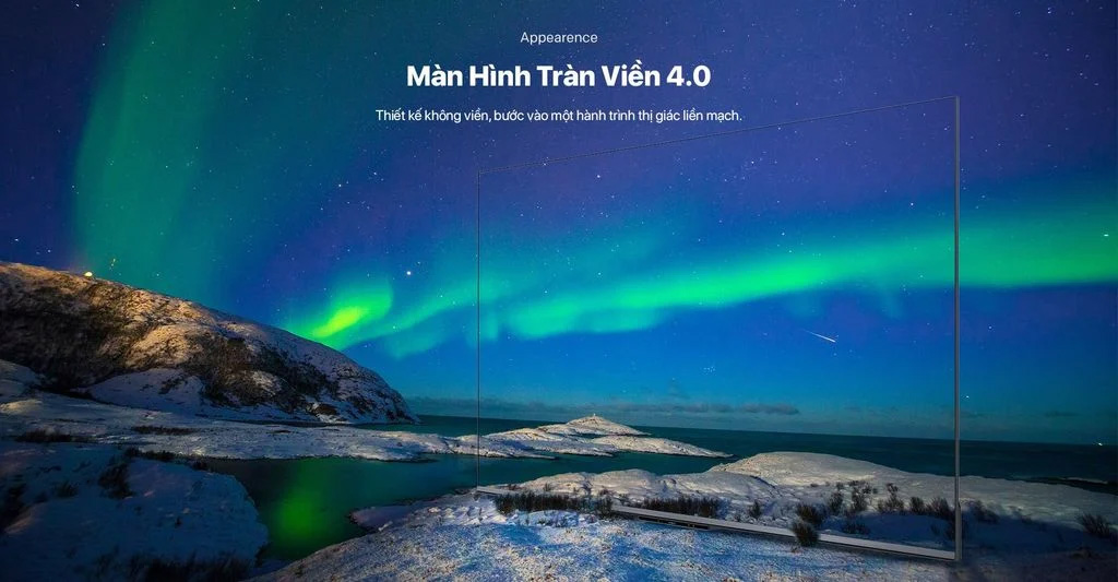 Thiết kế hiện đại - Màn hình tràn viền 4.0