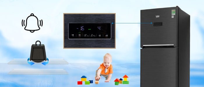 Tủ lạnh có tính năng khóa trẻ em tiện lợi