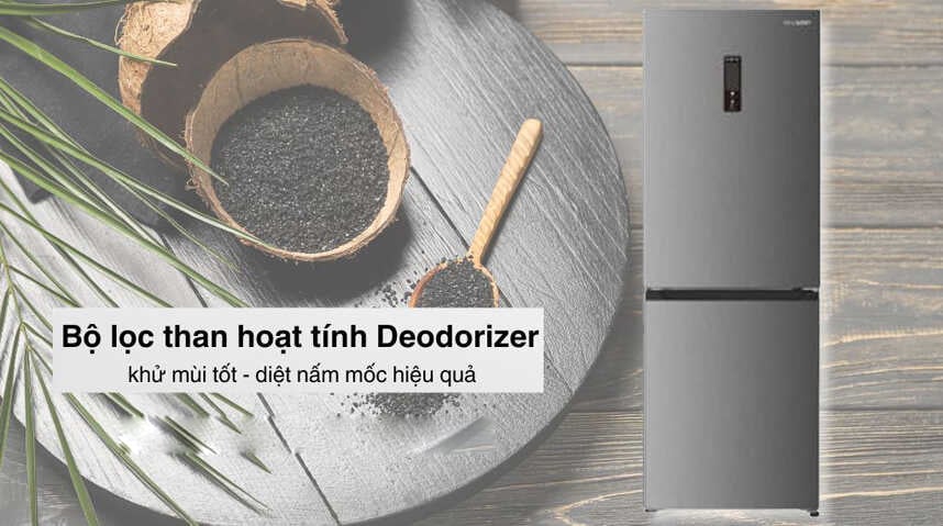 Tủ lạnh SJ-BF330V-SL khử mùi tốt