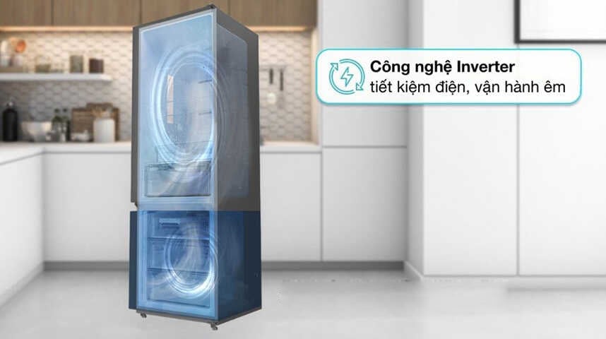 Sharp SJ-BF330V-SL dùng tiết kiệm điện