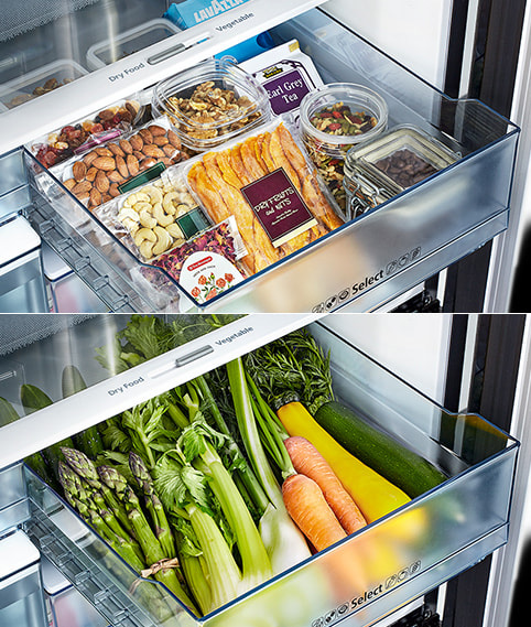 Khay chuyển đổi linh hoạt – Lưu trữ đồ khô hoặc rau củ