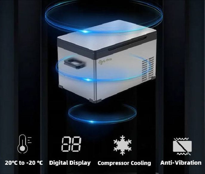 E-Pro VEP-PF-A-CD45 có màn hình hiển thị nhiệt độ