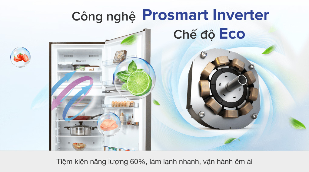 tủ lạnh Beko RDNT371I50VK có công nghệ tiết kiệm điện năng