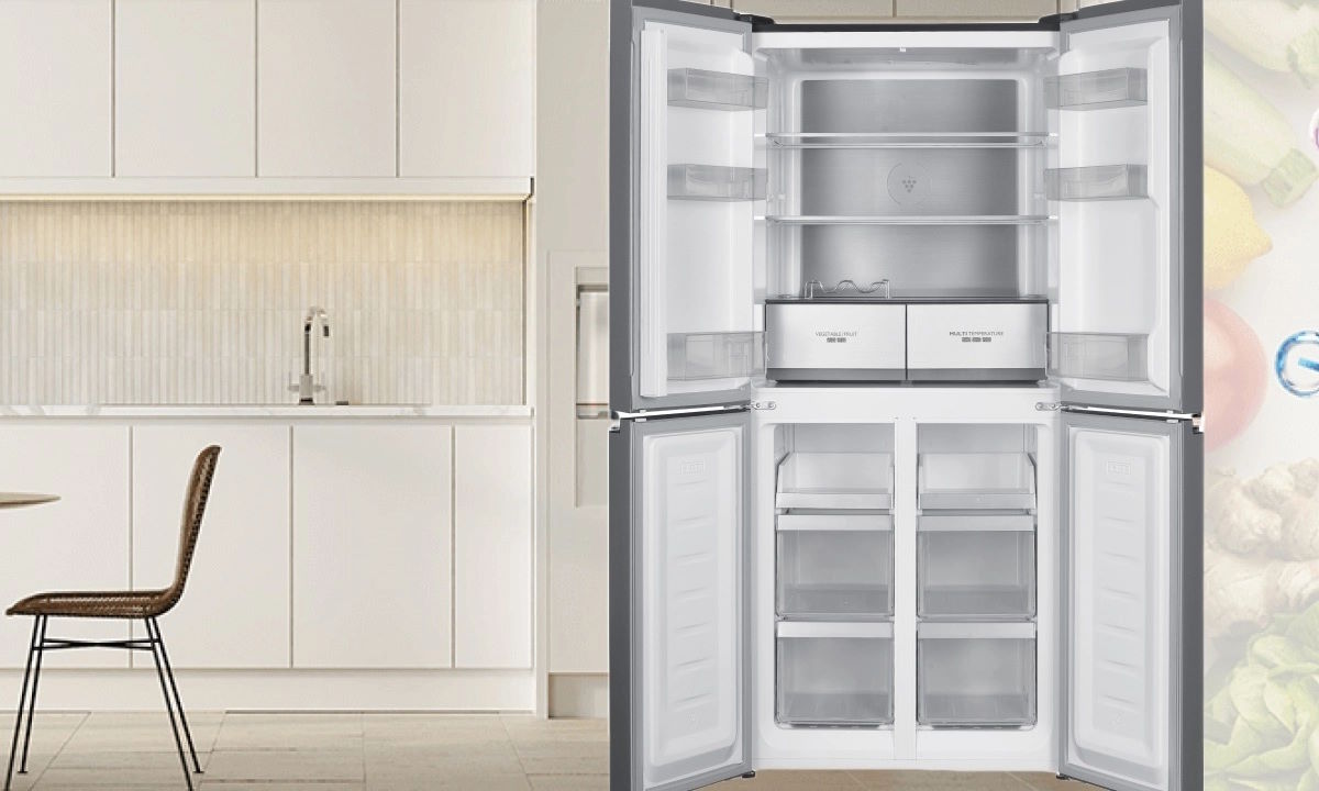 Thiết kế 4 cánh sang trọng, điểm nhấn cho không gian bếp hiện đại