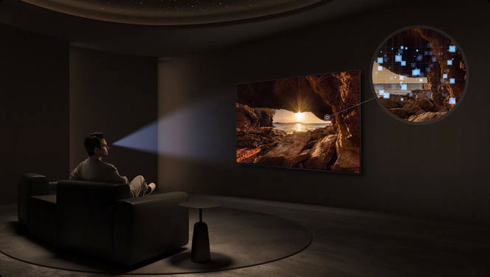 Tivi TCL 65 inch QD-MiniLED 65C6K sử dụng thuật toán Dynamic Lighting Bionic